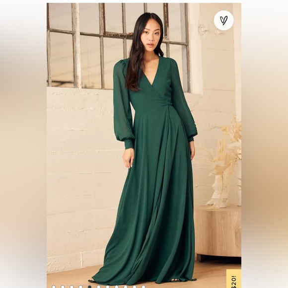 Lulus Dresses & Skirts - Lulu’s Maxi Emerald Green Dress